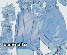 依頼するにあたっての参考イラストになります 男の子を得意としており様々な雰囲気に描けます