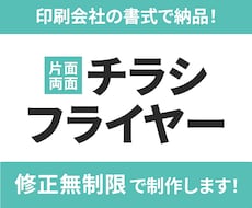 印刷代行可！★パッと伝わるチラシ制作します 大切な情報がパッと伝え、詳細をじっくり読んでもらうチラシを！