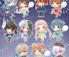 SDイラスト・ミニキャライラスト描きます 個性を残しながら2~3等身に、可愛くぎゅぎゅっと縮めます！