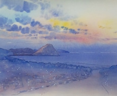 水彩で風景画描きます アナログ制作、原画での納品、またはデータ