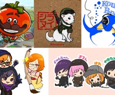 SNS等のアイコンイラスト描きます 可愛いデフォルメアイコンから、シンプルなデザインアイコン制作