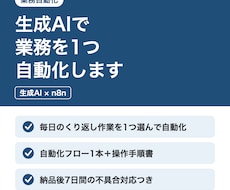 生成AIで業務を1つ自動化します イメージ1