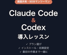 Claude CodeとCodexの導入を教えます イメージ1