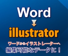 ワードのデータをイラストレーターに作り直します イメージ1