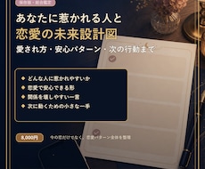 あなたに惹かれる人と恋愛の未来設計図を作りますます イメージ1