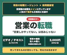 営業職の転職◎現役エージェントが相談に乗ります イメージ1