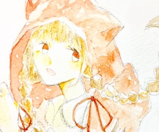 ふんわり水彩画アイコン❀✿作成致します アナログ透明水彩ならではの優しい色味のアイコンです！