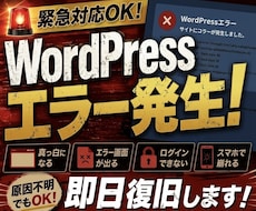 WPの画面真っ白・バグ・エラーを解決します イメージ1