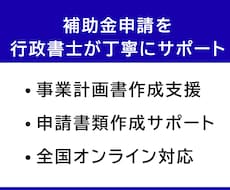 補助金申請を行政書士が丁寧にサポートします イメージ1
