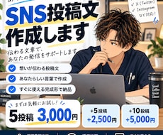 あなたらしいSNS投稿文を作成します イメージ1
