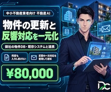 物件の更新と反響対応をまとめて自動化します 物件データ・既存システム連携で更新と反響対応を一元化します