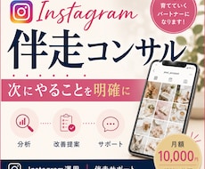 Instagram運用を伴走型でコンサルします プロフィール・投稿内容・導線を整理して改善策をご提案