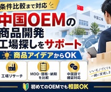 中国OEM工場を調査・比較します イメージ1