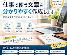 伝わるビジネス文書をAI活用で作成しますます メッセージ・案内文・社外文書などを丁寧に作成します
