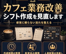 カフェ業務改善｜シフト作成のムダを見直します イメージ1