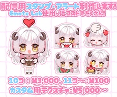 Emotelabのスタンプ作成します カスタムテクスチャのみのご依頼も可能！