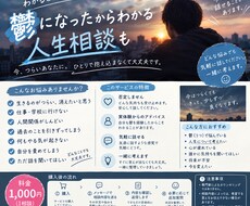 つらい時期を経験した20歳男が本音で話を聞きます イメージ1