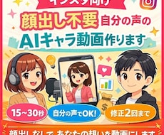 自分の声で顔出し不要AIキャラ動画を作ります