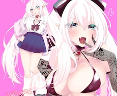 女の子を中心にSNS用アイコン・ヘッダー描きます イメージ1