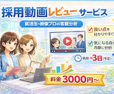 採用動画診断！学生が離脱する理由を洗い出します イメージ1