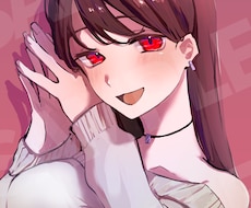SNSアイコンを描きます 上半身のイラストを長方形または正方形で描きます。
