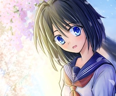 美しく可愛くあなたのイメージをイラスト化します アイコン、一枚絵、サムネイル、観賞用、ブログなど彩ります！