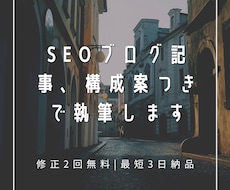 SEOを意識したブログ記事を丁寧に執筆します イメージ1