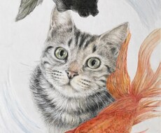 大切なペットをリアルで優しい絵画にいたします イメージ1