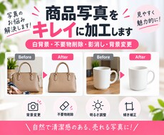 商品写真を自然にキレイに加工します イメージ1