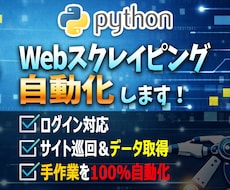 Pythonで高品質Webスクレイピング開発します イメージ1