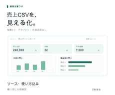 売上CSVを見える化する専用画面を作ります イメージ1