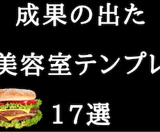 美容室【成果の出たチラシテンプレ】17種販売します 美容院/美容サロン/チラシ/ハガキ/DM/ダイレクトメール