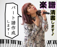 手書きの楽譜を清書します 読みやすい譜面は快適！楽譜作成ソフトで作成します！