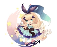 パーツ分け済　みにありすちゃん販売します パーツ分け済のイラストになります