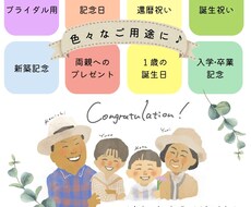 プレゼントにぴったりの絵本タッチ似顔絵描きます イメージ1