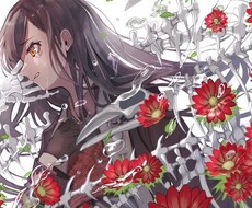 お花と女の子のイラストで動画を作成します。ます イメージ1