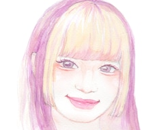 水彩で優しい雰囲気の似顔絵を描きます イメージ1