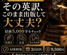 小説英訳5000字を品質診断します イメージ1