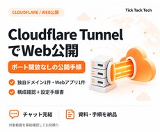 CloudflareでWeb公開を支援します イメージ1