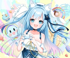 納期要相談！サムネやグッズのイラスト描きます Vtuberさん等の配信者さんによくご利用いただいてます！