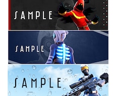 大人気！FORTNITEヘッダーアイコン制作します 安く早く！お客様のご希望に添って制作させていただきます。