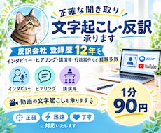 丁寧な文字起こしを承ります イメージ1