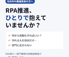 社内RPA推進の担当になった方の相談に乗ります イメージ1