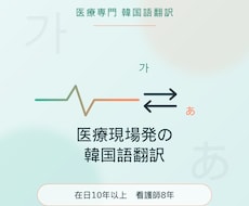 現役看護師が対応｜日本語⇔韓国語の医療翻訳をします 医療文書からゲームローカライズまで対応します。