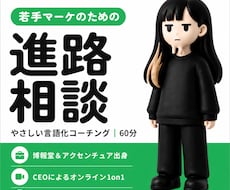 マーケターの言語化キャリア相談1on1します イメージ1
