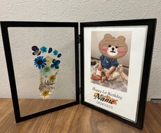 本物の押花使用！手形足形をフラワーアートで作ります 形を取る必要はありません✦ฺ写真さえあればok！