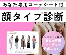 顔タイプ診断｜あなた専用コーデシート作成します イメージ1