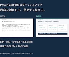既存のパワポ資料を見やすく整えます イメージ1
