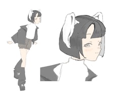 キャラクターデザイン＆立ち絵を描きます イメージ1