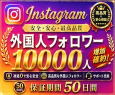 インスタのフォロワー＋10000人増やします イメージ1